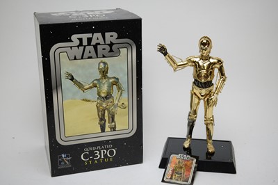 Lot 1001 - Star Wars Gentle Giant Ltd Gold Plated C-3PO