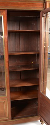 Lot 821 - Late 19th Century French Directoire style breakfront bookcase