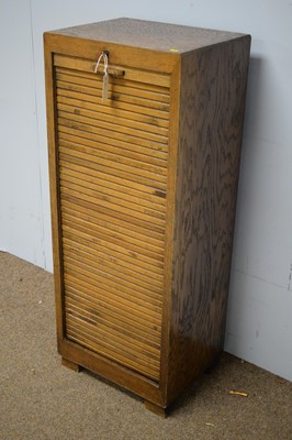 Lot 53 - 1930's oak folio cabinet.