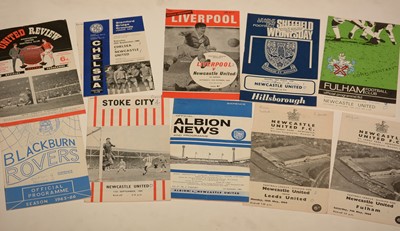 Lot 1081 - Newcastle United football programmes.