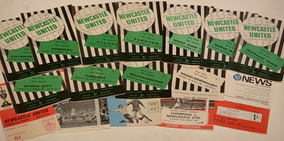 Lot 1083 - Newcastle United football programmes.