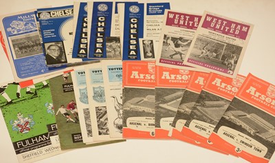 Lot 1096 - Football programmes.