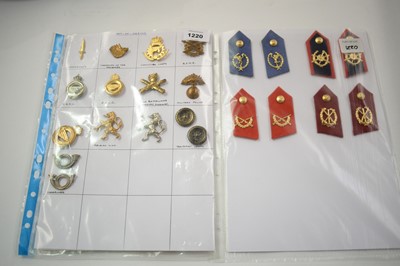 Lot 1220 - A collection of 21 Belgian cap badges.