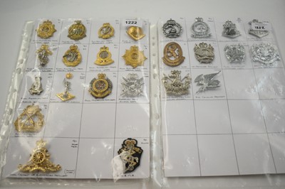 Lot 1222 - A collection of 25 Australian metal cap badges.