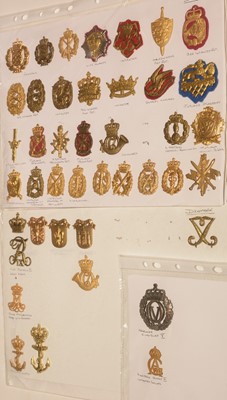 Lot 1259 - A collection of 42 Danish cap badges.