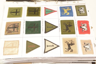 Lot 1242 - A collection of approximately 250 Military Brigade formation badges.