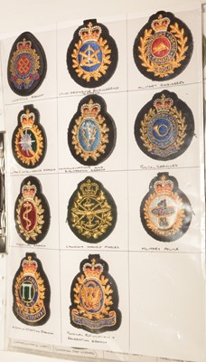 Lot 1243 - A collection of approximately 250 Canadian cloth trade , caps and formation badges.