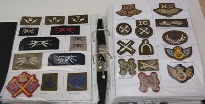 Lot 1244 - A collection of approximately 300 Military cloth trade badges.