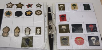 Lot 1244 - A collection of approximately 300 Military cloth trade badges.