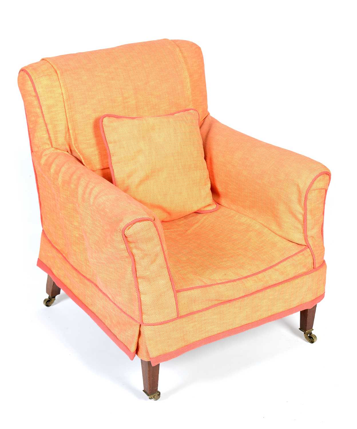 Lot 851 - Howard & Sons: an early 20th C armchair.