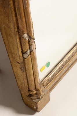 Lot 779 - A 19th C breakfront giltwood pier mirror.