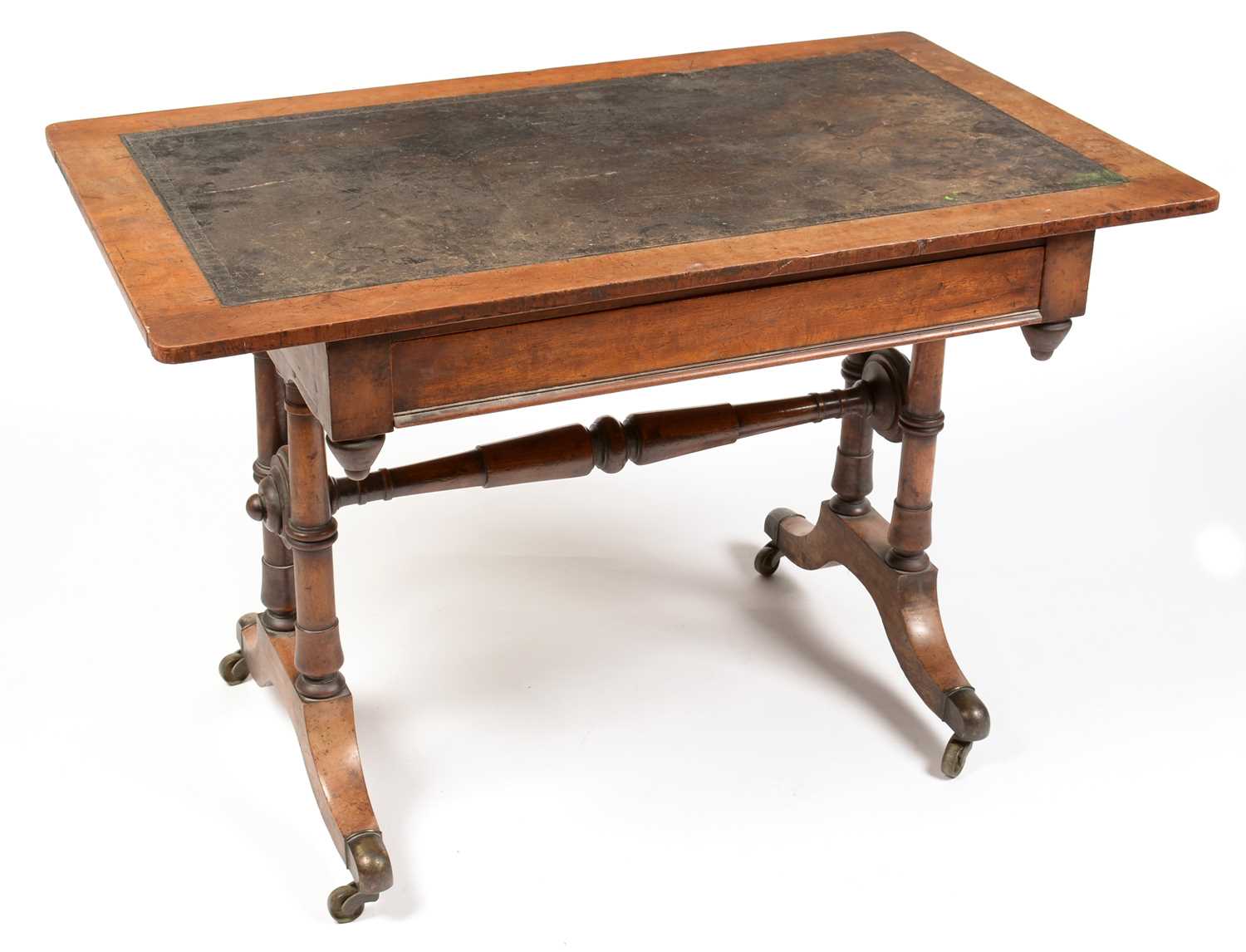 Lot 855 - Victorian mahogany writing desk