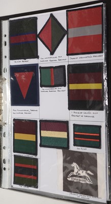 Lot 1249 - A collection of approximately 130 Regimental flash badges.