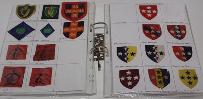 Lot 1252 - A collection of approximately 140 WWII Military cloth badges.
