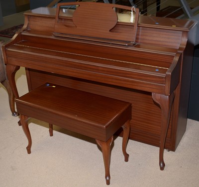 Lot 118 - A Knight mahogany framed contemporary piano.