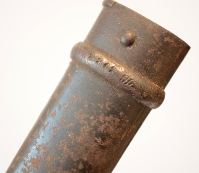 Lot 1267 - WWI French bayonet in metal scabbard.
