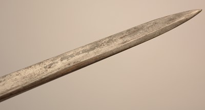 Lot 1267 - WWI French bayonet in metal scabbard.