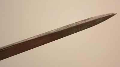 Lot 1267 - WWI French bayonet in metal scabbard.