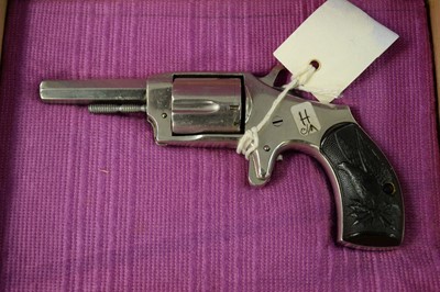Lot 1276 - An Iver Johnson .30 rimfire Defender pistol.
