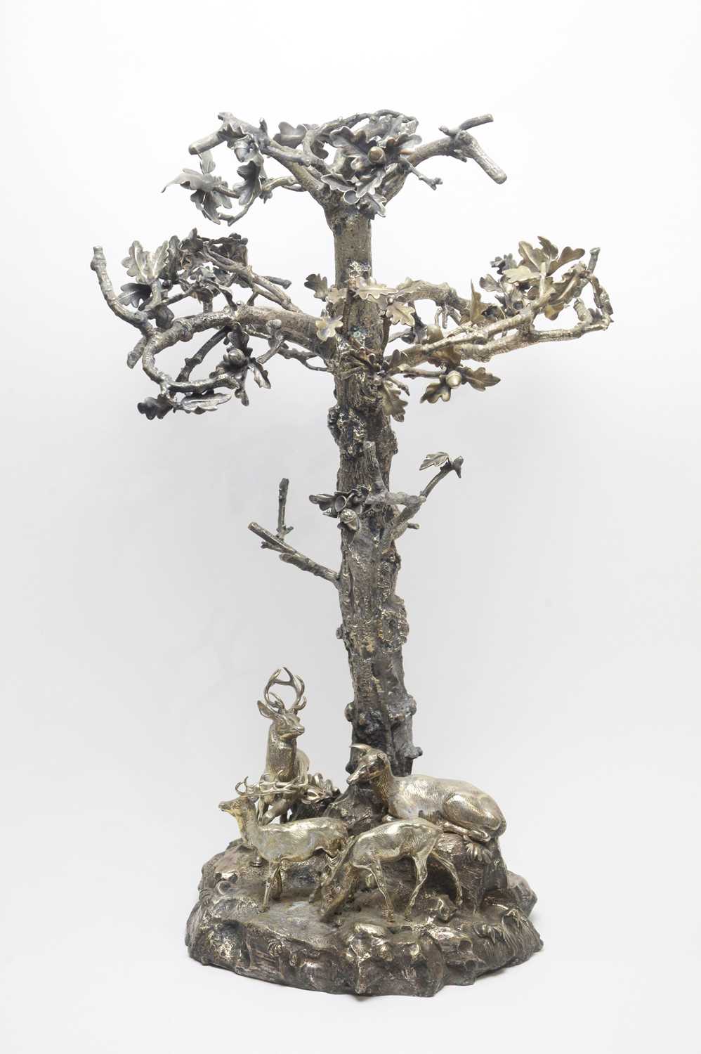 Lot 134 - A 19th Century silver-plated table centrepiece.