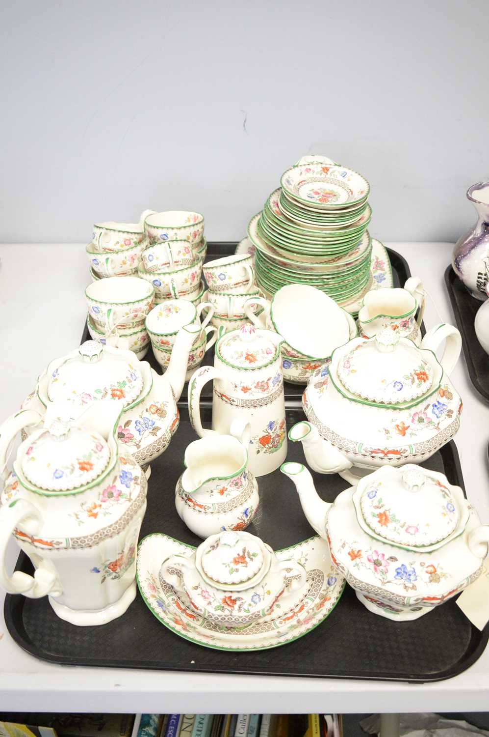 Lot 349 - Quantity of Copeland Spode 'Chinese Rose' pattern earthenware.