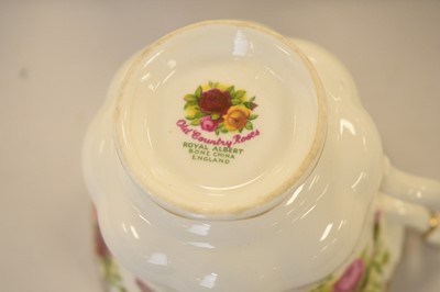 Lot 407 - A Royal Albert Old Country Roses pattern tea service