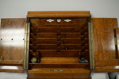 Lot 377 - Stationary cabinet and writing slope.