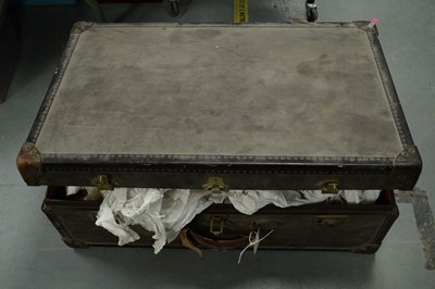 Lot 484 - Watajoy travel trunk and children's clothing.