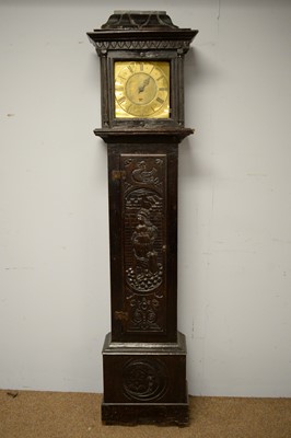Lot 82 - 18th C and later long cased clock.