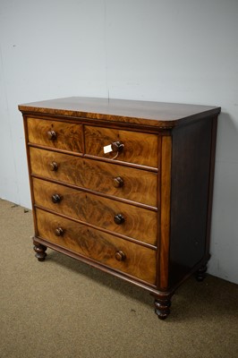 Lot 76 - Victorian mahogany chest of drawers.
