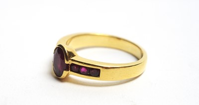 Lot 67 - A ruby dress ring