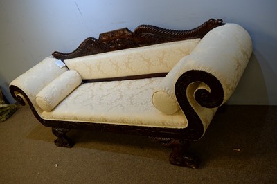 Lot 10 - A Regency style sofa.