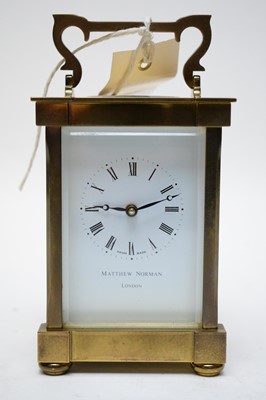 Lot 385 - Modern carriage clock.