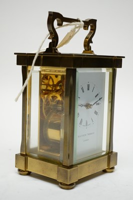 Lot 385 - Modern carriage clock.