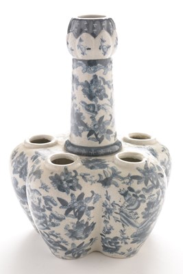Lot 418 - Pair of Chinese bulb vases