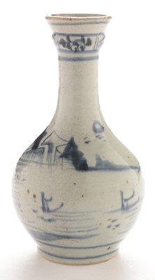 Lot 419 - Provincial Chinese blue and white guglet