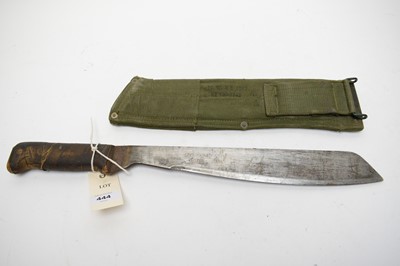 Lot 444 - Lee Enfield rifle bayonet; and Martindale Military Issue machete.