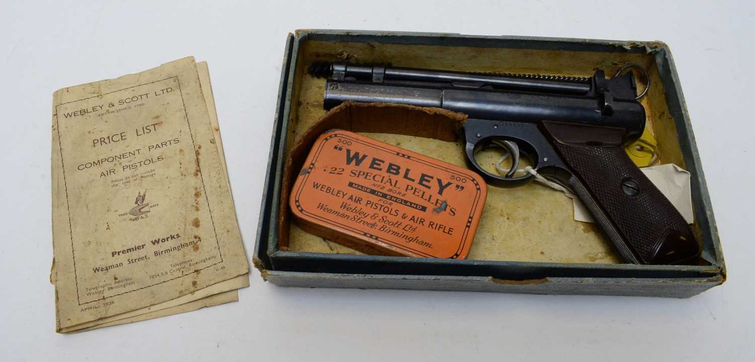 Lot 1016 - Webley Senior air pistol in original box