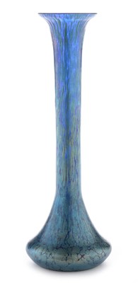 Lot 608 - Loetz style trumpet vase
