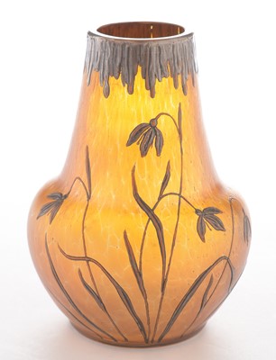 Lot 611 - Small Loetz style art glass vase