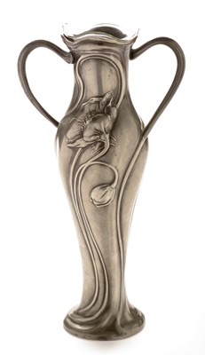 Lot 816 - WMF Art Nouveau vase and liner