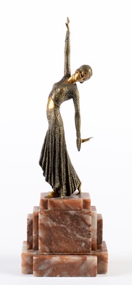 Lot 775 - Reproduction Bronze Art Deco Figure.