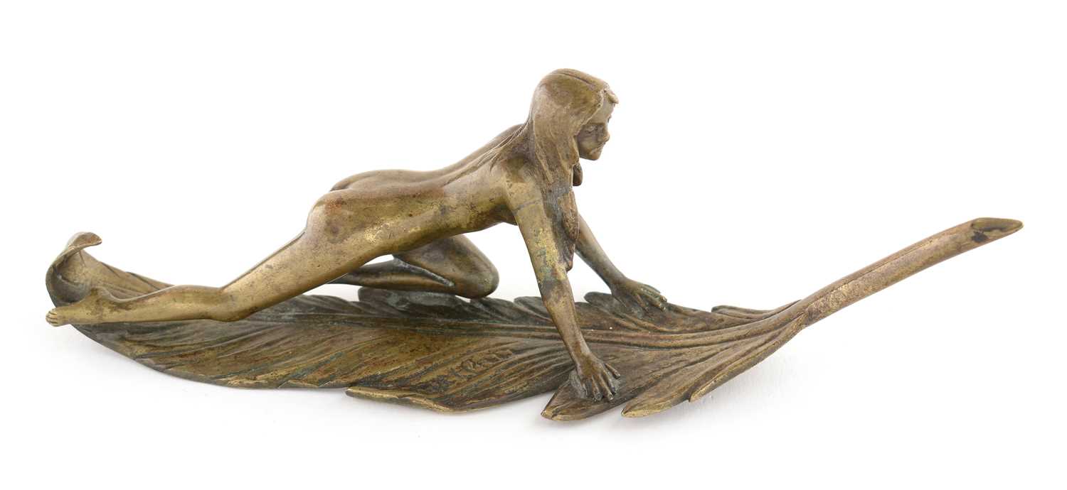 Lot 805 - French Art Nouveau bronze nude