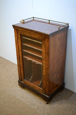Lot 59 - Victorian walnut music cabinet