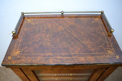Lot 59 - Victorian walnut music cabinet