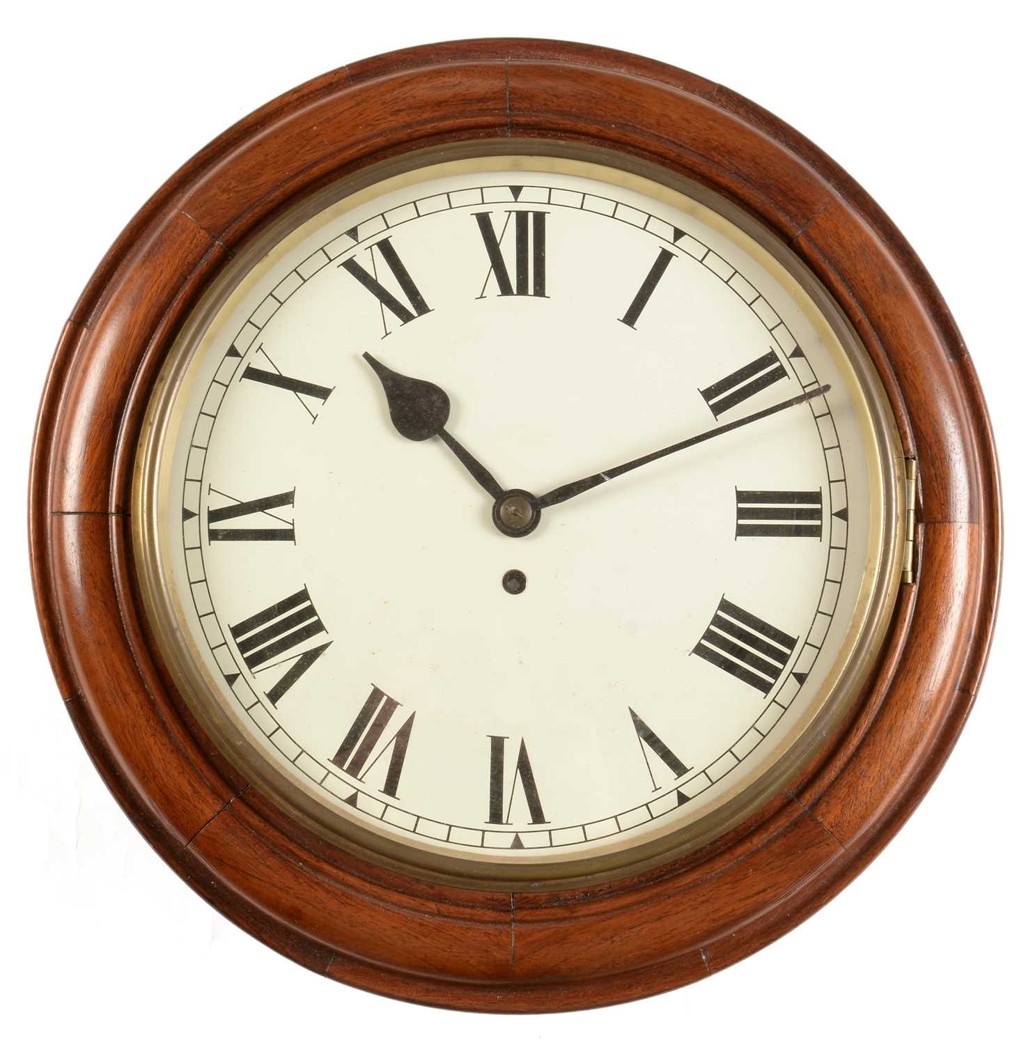 Lot 750 - Early 20th Century mahogany wall clock