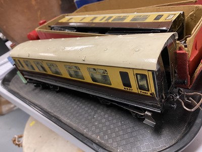 Lot 347 - Hornby loco, carriages, track, etc.