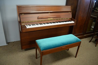 Lot 69 - Alderson & Brentnall Ltd. piano; and a duet piano stool.