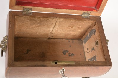 Lot 791 - Regency partridge wood tea caddy