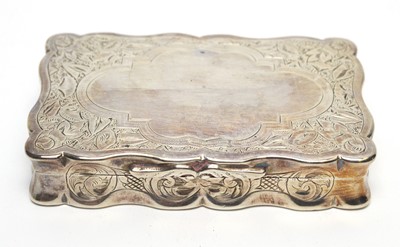 Lot 209 - A Victorian silver snuff box.